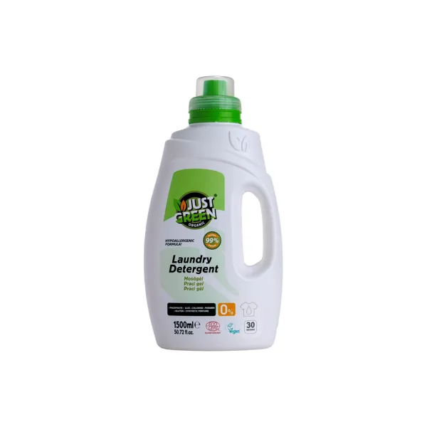 Just Green Organic, Organický Prací gel 1500 ml, 30 praní