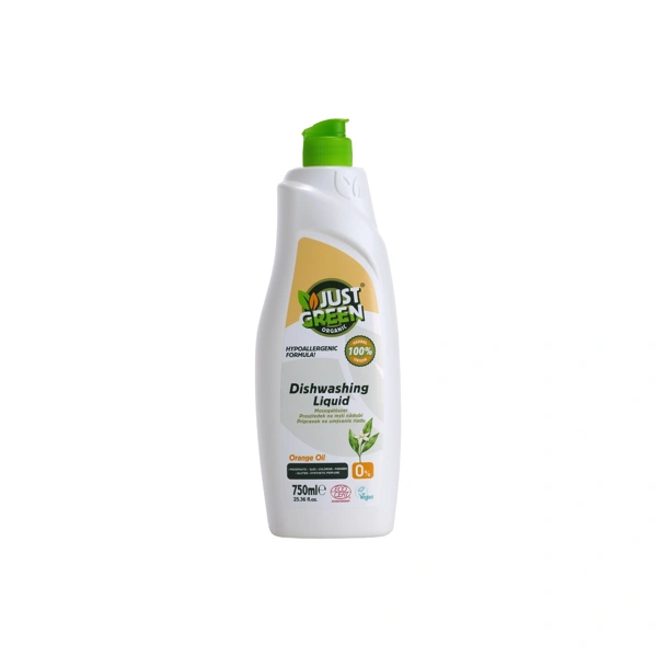 Just Green Organic, Organický přípravek na nádobí 750 ml