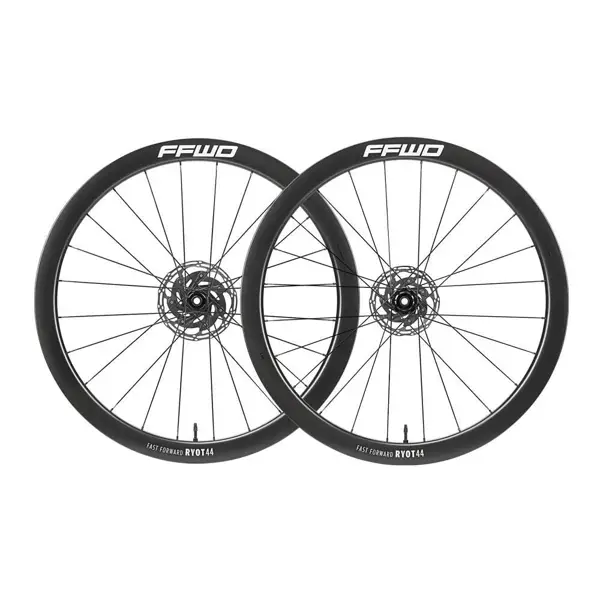 Karbonová kola RYOT44 V2 (44 mm), FFWD N/GAGE 2:1, White, plášť - Shimano 11/12sp