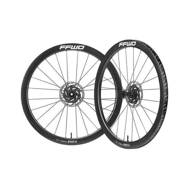 Karbonová kola RYOT44 V2 (44 mm), FFWD N/GAGE 2:1, White, plášť - Shimano 11/12sp