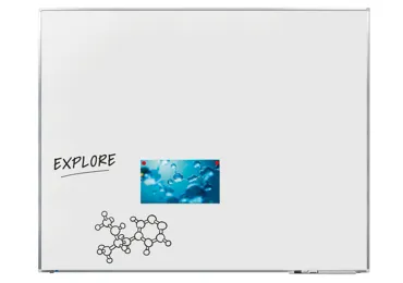 Keramická tabule 120x150 cm, PREMIUM+, magnetická, bílá