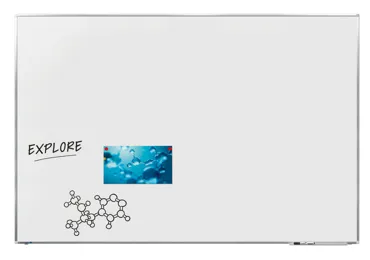 Keramická tabule 120x180 cm, PREMIUM+, magnetická, bílá