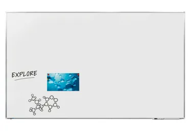 Keramická tabule 120x200 cm, PREMIUM+, magnetická, bílá