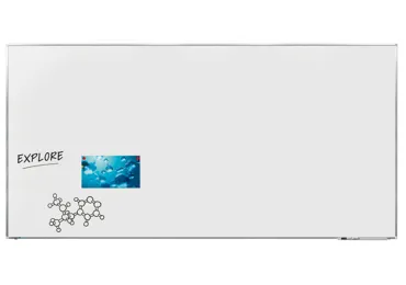 Keramická tabule 120x240 cm, PREMIUM+, magnetická, bílá