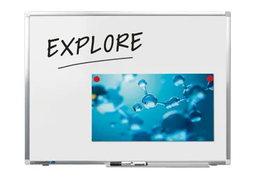 Keramická tabule 45x60 cm, PREMIUM+, magnetická, bílá