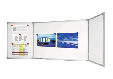 Keramická třídílná tabule TRIPTYCH 90x120/240 cm, ECONOMY+, magnetická, bílá