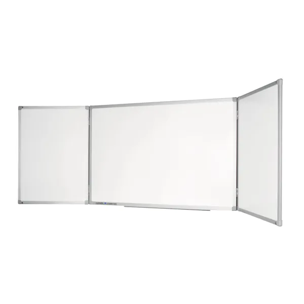 Obrázek pro LEG-7100554 Keram. třídílná tabule 90x120/240 cm, ECONOMY+, magnetická, bílá