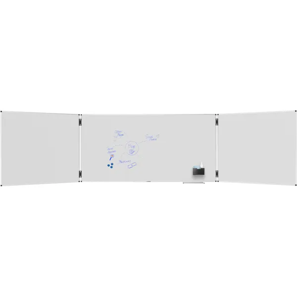 Keramická třídílná tabule UNITE PLUS 100x200 cm