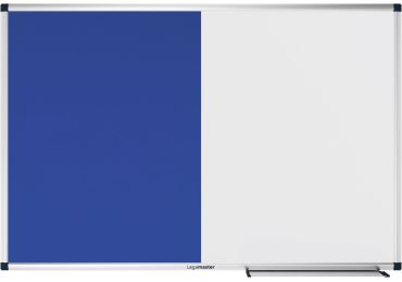 Kombinovaná tabule a plstěná textilní nástěnka UNITE 60x90 cm, modrá