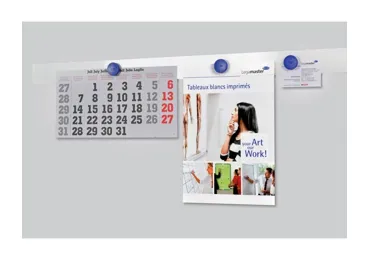 Kovová magnetická samolepící lišta, 5x100 cm sada 10 ks, bílá