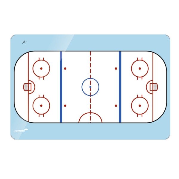 Lakovaná magnetická tabule ACCENTS s potiskem hokejové hřiště 30x40 cm