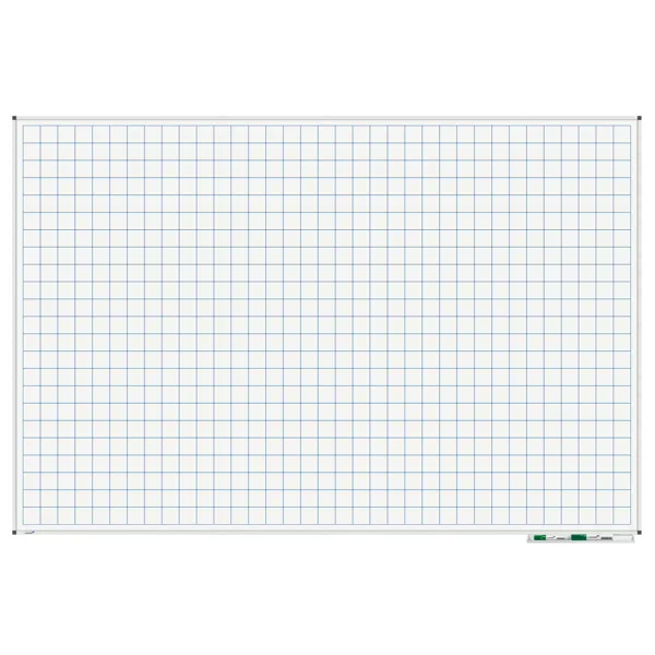 Lakovaná tabule 120x180 cm s rastrem 50mm, PREMIUM, magnetická, bílá