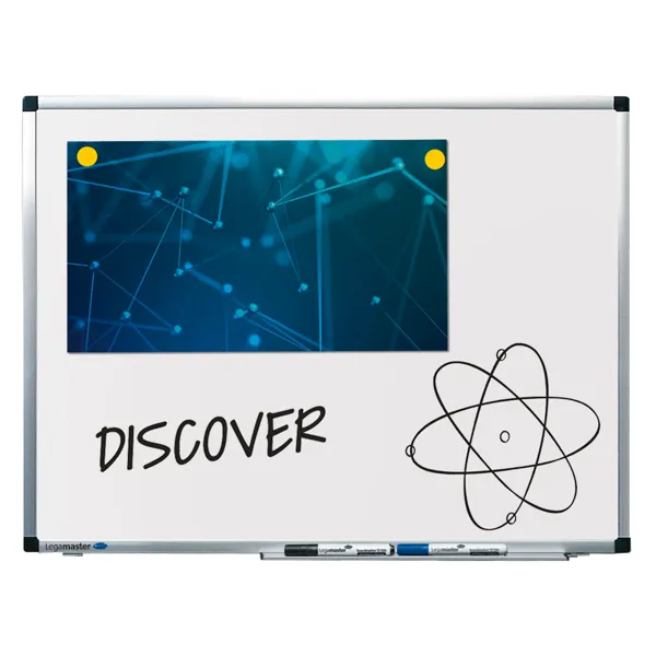 Lakovaná tabule 45x60 cm, PREMIUM, magnetická, bílá