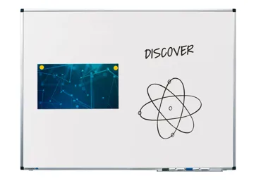 Lakovaná tabule 75x100 cm, PREMIUM, magnetická, bílá