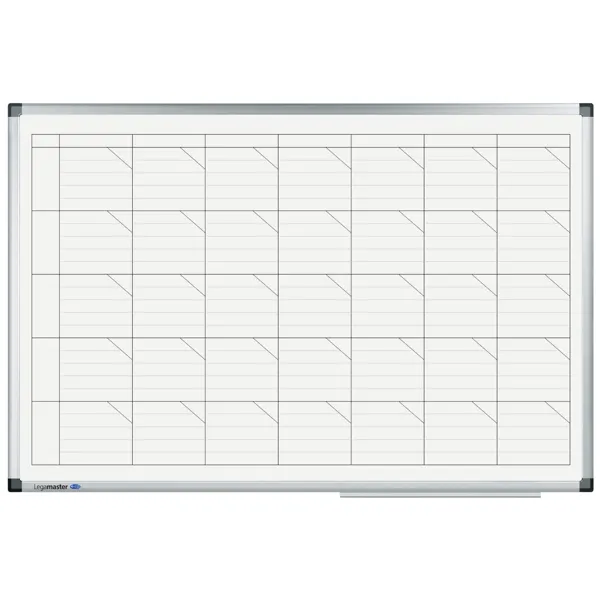 Lakovaná univerzální plánovací tabule 60x90 cm, PREMIUM, magnetická, bílá
