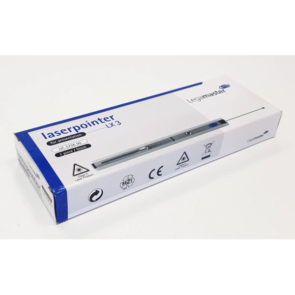 Obrázek pro LEG-7575600 Laserové ukazovátko LX3, stříbrné se zeleným laserem
