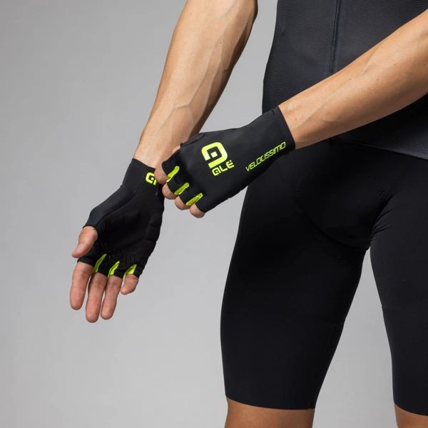 Letní cyklistické rukavice ALÉ VELOCISSIMO Crono - Velikost XL
