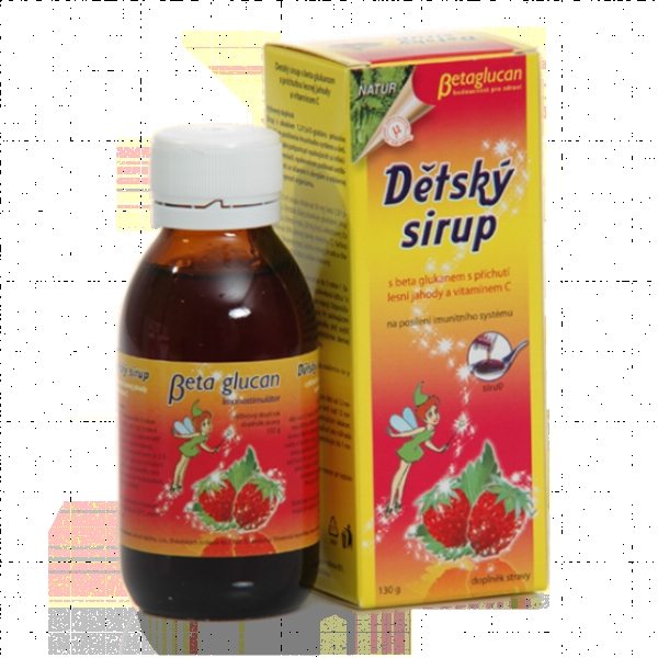 Liečive rastliny Dětský sirup s příchutí lesní jahody a vitam. C 130 g