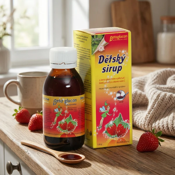 Liečive rastliny Dětský sirup s příchutí lesní jahody a vitam. C 130 g