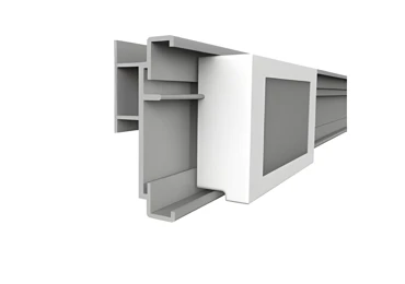 Lišta se samolepící páskou - Rail GG005, 1m, transparentní