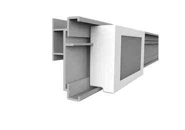 Lišta se samolepící páskou - Rail GG005, 1m, transparentní