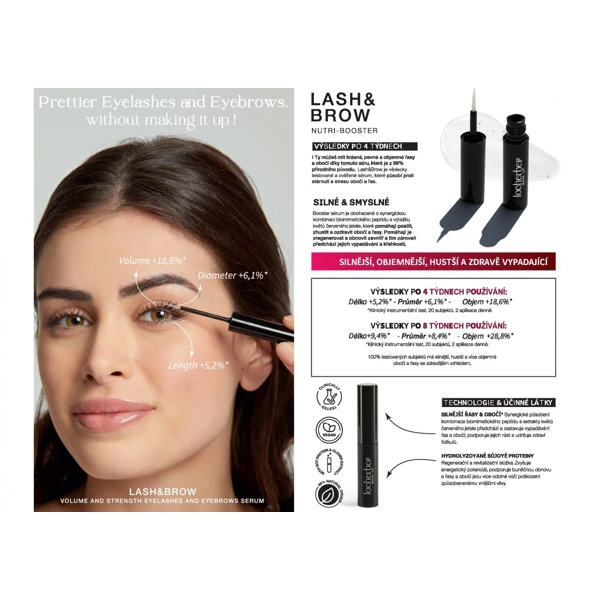 Locherber Make-up Lash & brow nutri booster - Vyživující sérum na obočí a řasy - 5,5 ml