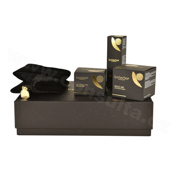 Locherber Skincare dárková sada GOLDEN ROUTINE - Péče o pleť s 24karátovým zlatem