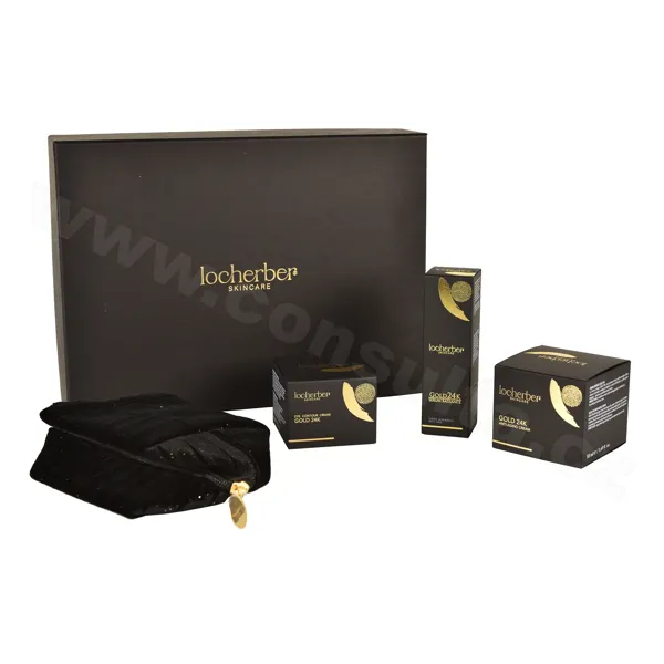 Locherber Skincare dárková sada GOLDEN ROUTINE - Péče o pleť s 24karátovým zlatem