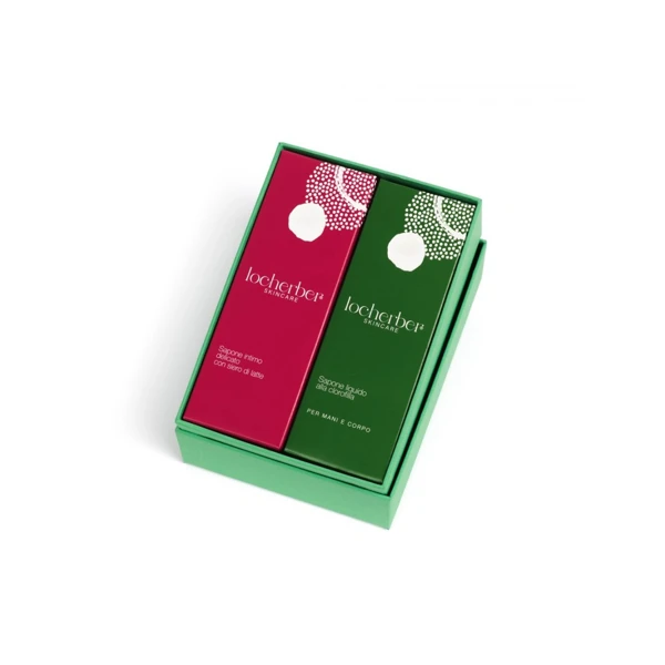 Locherber Skincare Dárková sada: Intimní mýdlo 250 ml + Přírodní tekuté mýdlo s chlorofylem 250 ml