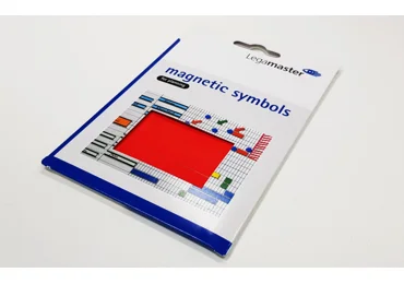 Magnetické obdélníky červené 30x80 mm