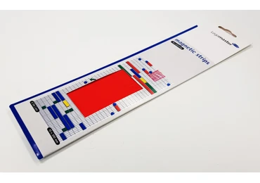 Magnetické pásky - červené - 10x300 mm