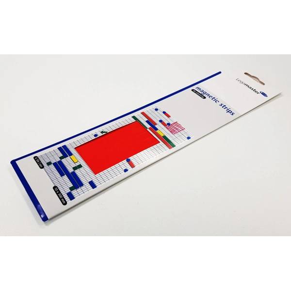 Magnetické pásky - červené - 10x300 mm