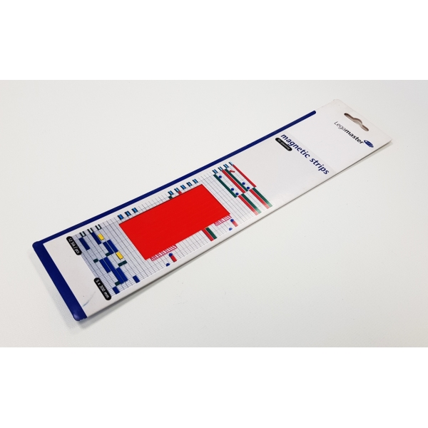 Magnetické pásky - červené - 5x300 mm