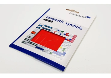 Magnetické symboly - šipky 20x35 mm,sada 12 ks, červené