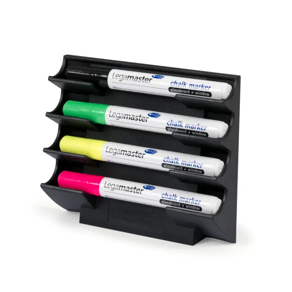 Magnetický držák na popisovače pro skleněné tabule, Black