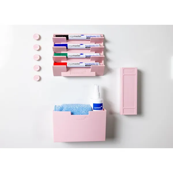Magnetický držák na příslušenství pro tabule, světle růžový