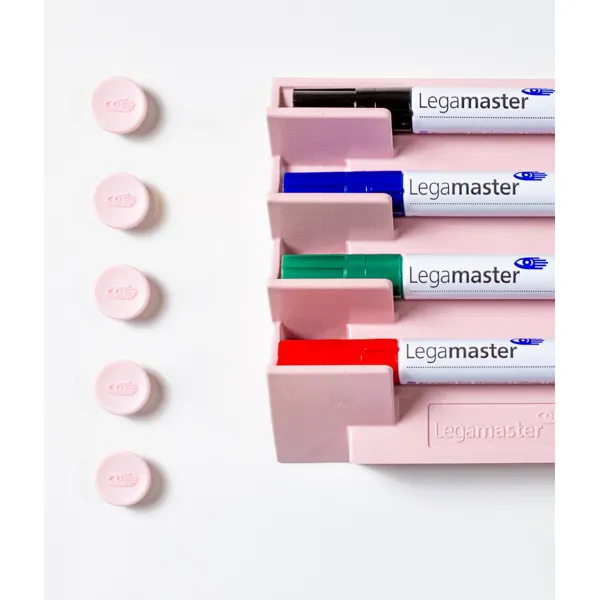 Magnety kulaté 20 mm, 10 kusů - světle růžové