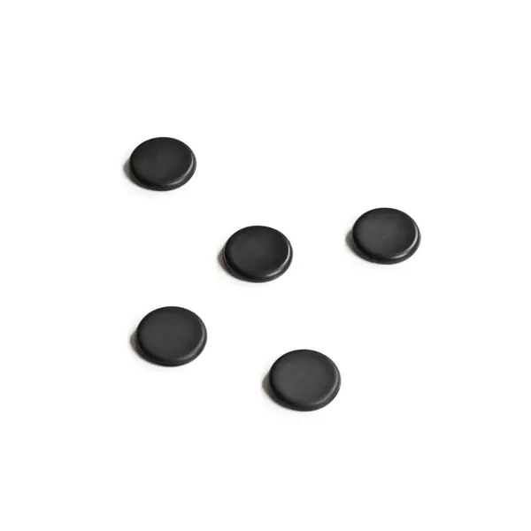 Magnety pro skleněné tabule, 5 ks, Black