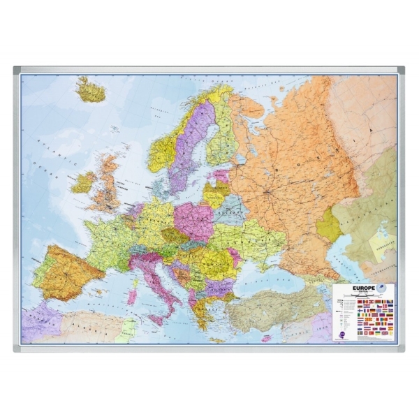 Mapa Evropy 102x141 cm, PROFESSIONAL