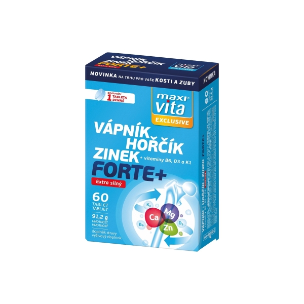 Maxi Vita Exclusive Vápník–hořčík–zinek forte+ - 60 tablet
