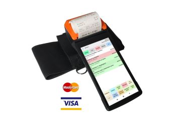 Mobilní číšník Conto Order s terminálem P2 s platební funkcí, skenerem a pouzdrem