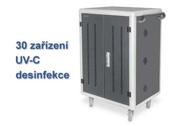 Mobilní nabíjecí skříň pro 30 notebooků s UV-C desinfekcí