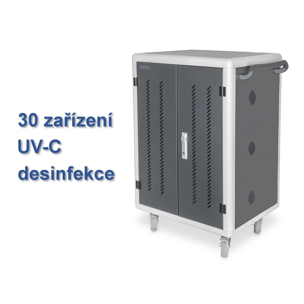Mobilní nabíjecí skříň pro 30 notebooků s UV-C desinfekcí