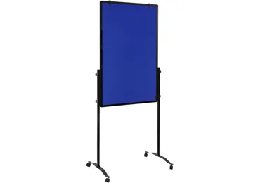 Mobilní tabule / nástěnka / flipchart - 3 v 1, 120x75 cm, MULTIBOARD, modrý