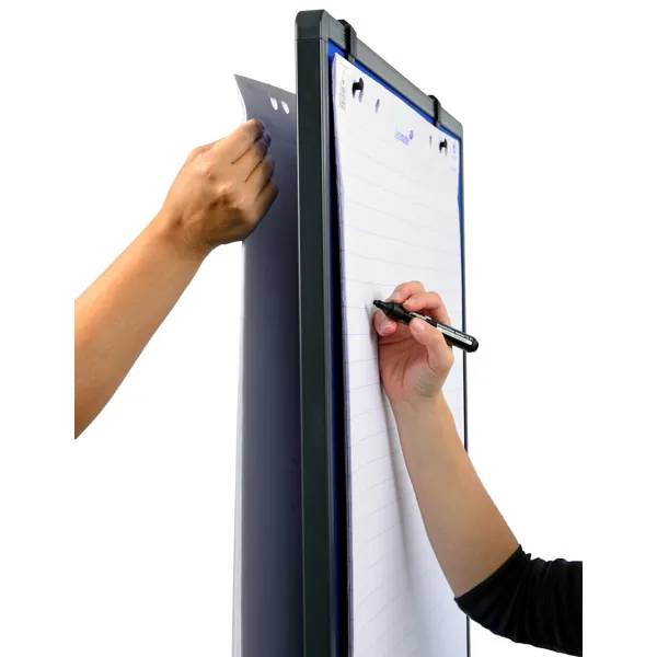 Mobilní tabule / nástěnka / flipchart - 3 v 1, 120x75 cm, MULTIBOARD, modrý