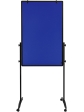 Mobilní tabule / nástěnka / flipchart - 3 v 1, 120x75 cm, MULTIBOARD, modrý