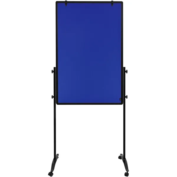 Mobilní tabule / nástěnka / flipchart - 3 v 1, 120x75 cm, MULTIBOARD, modrý