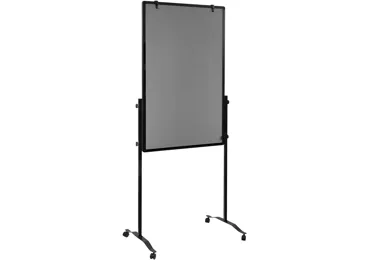 Mobilní tabule / nástěnka / flipchart - 3 v 1, 120x75 cm, MULTIBOARD, šedý