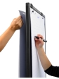 Mobilní tabule / nástěnka / flipchart - 3 v 1, 120x75 cm, MULTIBOARD, šedý