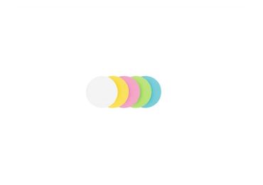 Moderační karty - kruhy, Ø14 cm, 500 ks, mix barev